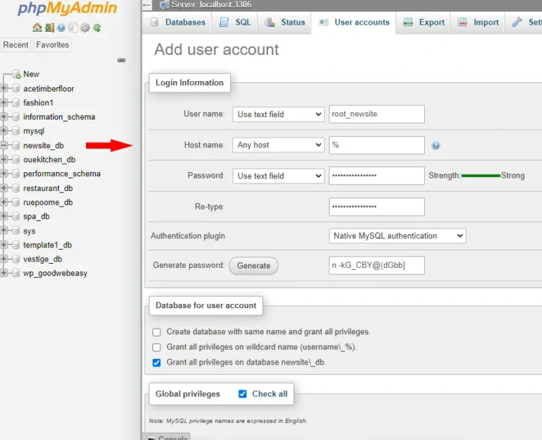 Setup wordpress สร้างเว็บไซต์